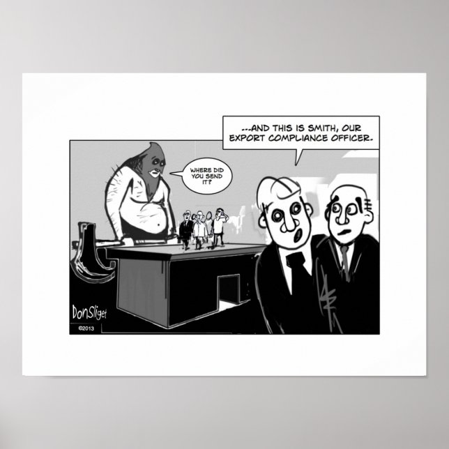 Póster Oficial de Cumplimiento de las Exportaciones (Frente)