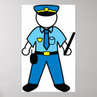 Oficial De Policía Con Un Batido