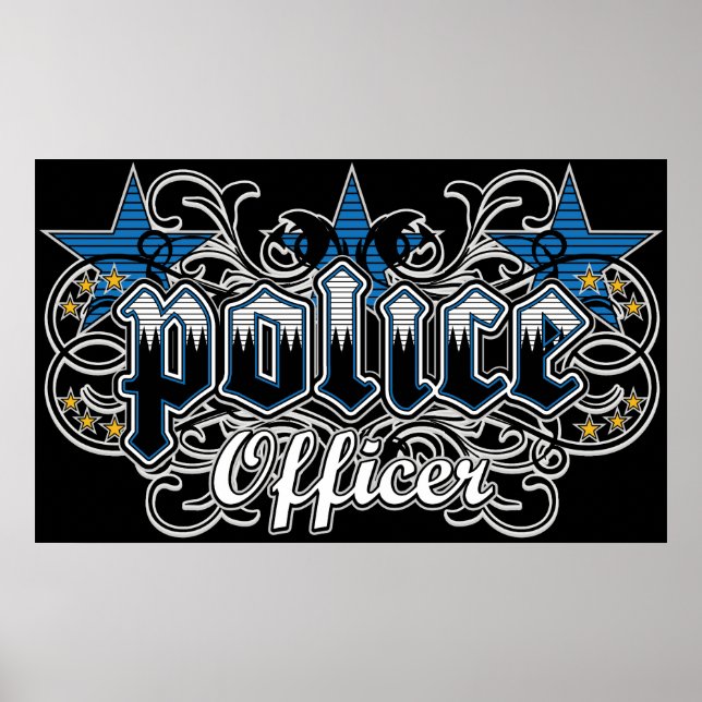 Póster Oficial de Policía Ornamental (Frente)
