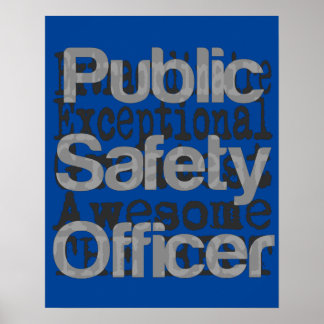 Póster Oficial de seguridad pública Extraordinaria