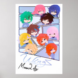 Póster oficial de Wingz firmado (mate)