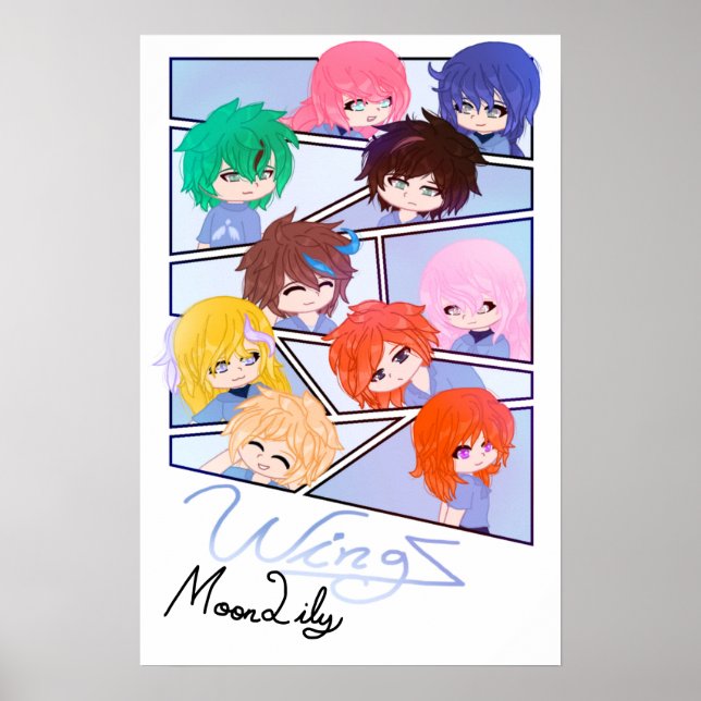 Póster oficial de Wingz firmado (mate) (Frente)