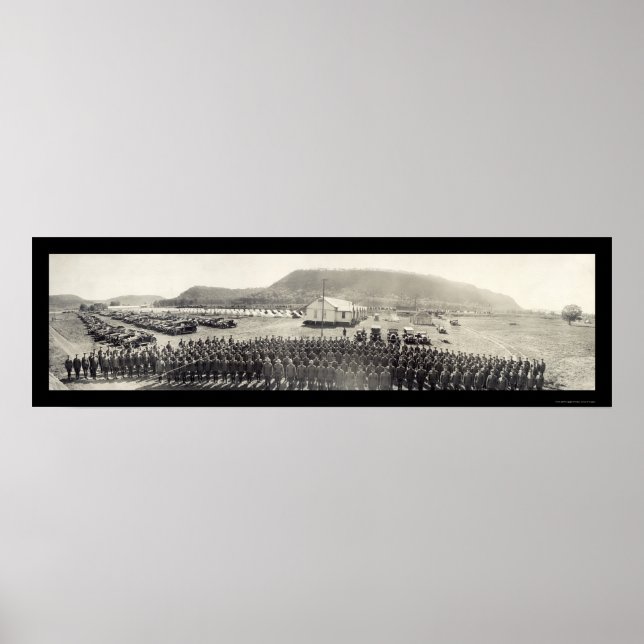 Póster Oficial Fort Sam Houston Foto 1919 (Frente)