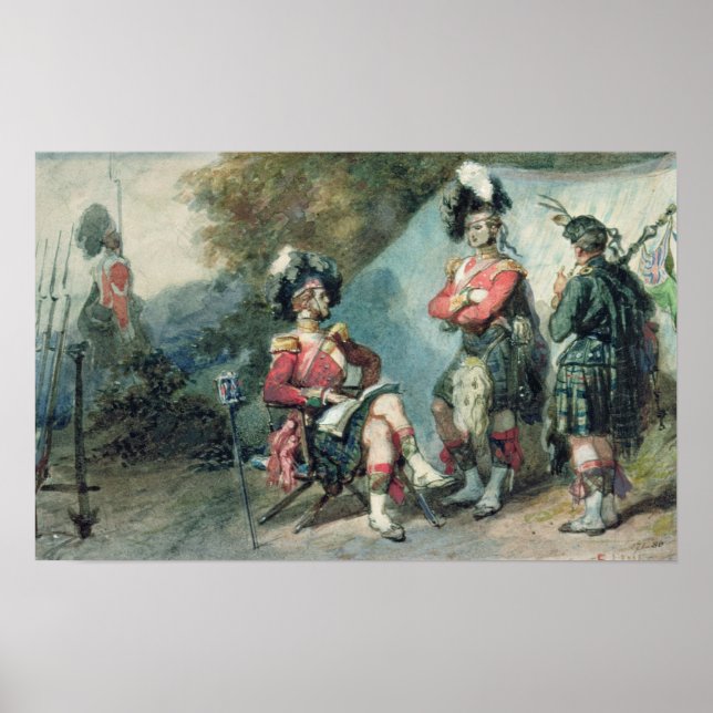 Póster Oficiales de los 79° Highlanders (Frente)