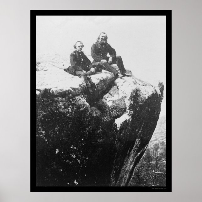 Póster Oficiales en la montaña Lookout, TN 1864 (Frente)