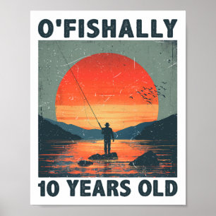 Póster Oficialmente 10 años 2015 Pesca Pescador 10º