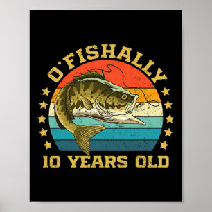 Póster Oficialmente 10 años de edad divertido cumpleaños