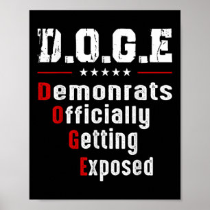 Póster Oficialmente, los demócratas de Doge quedan expues