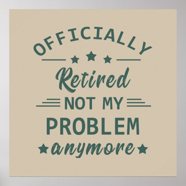 Póster oficialmente retirado ya no es mi problema (Frente)