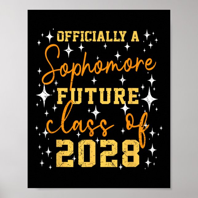 Póster Oficialmente un futuro estudiante de segundo año d (Frente)