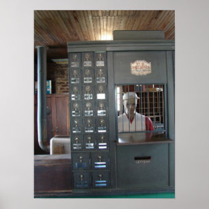 Póster Oficina de correos históricos