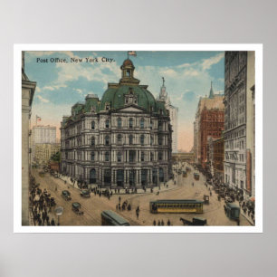 Póster Oficina de Correos, Inspiración del Vintage de Nue