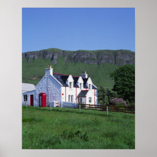 Póster Oficina de Correos, Linicro, Isla de Skye, Tierras