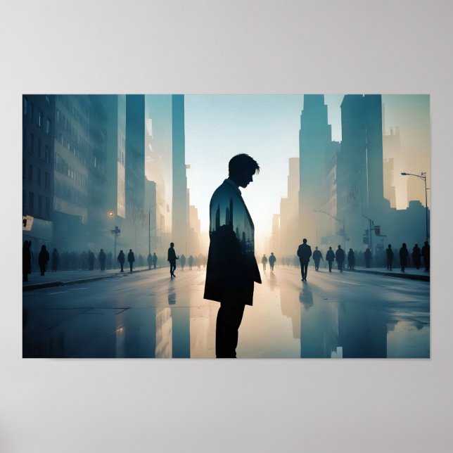 Póster Oficina de Financiación Comercial de Doble Exposic (Frente)