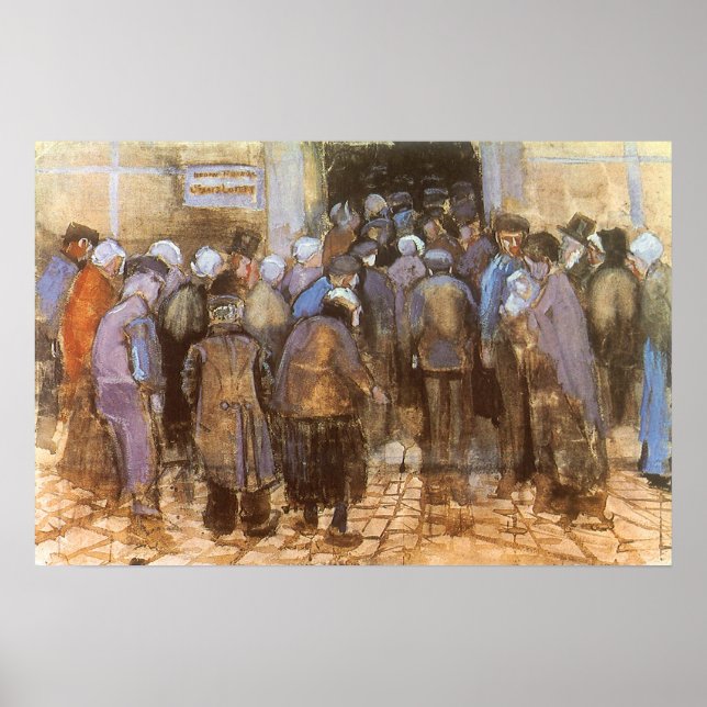 Póster Oficina de Lotería Estatal Vincent van Gogh (Diner (Frente)