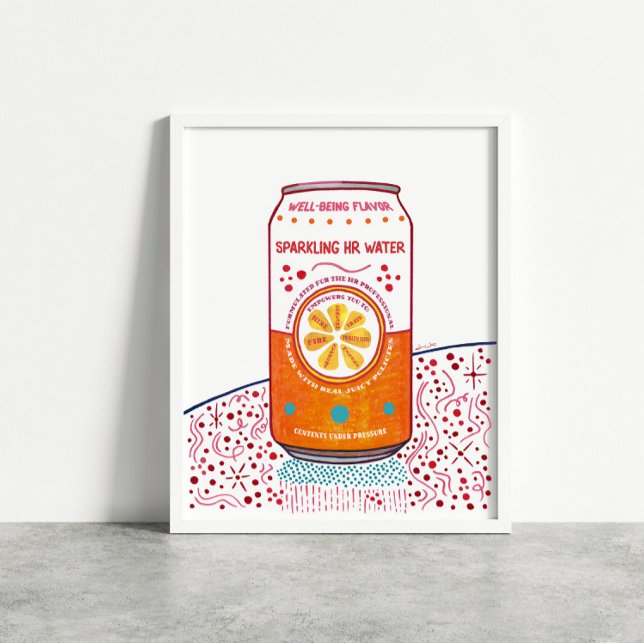 Póster Oficina de Recursos Humanos Art Sparkling HR Water (Subido por el creador)