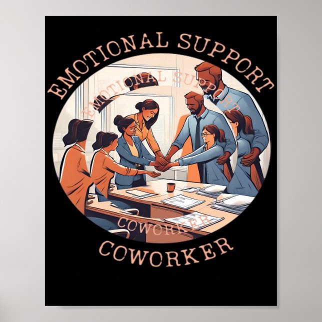 Póster Oficina de trabajo de ayuda emocional (Frente)
