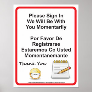 Póster Oficinas Dentales Rótulo De Pacientes En El Rótulo