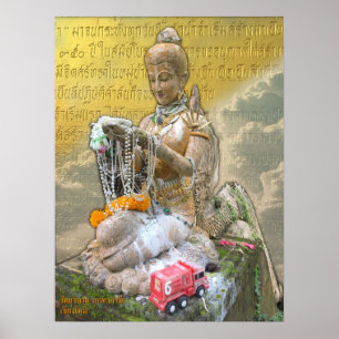 Póster Ofreciendo Riches En Tailandia วั ด ผ า ล ด (Burn