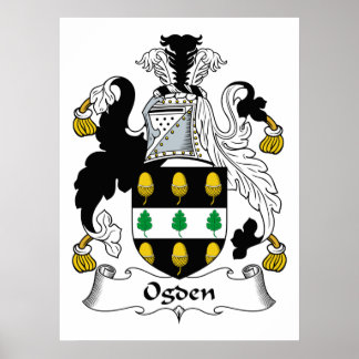 Póster Ogden Family Crest