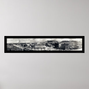 Póster Ogden Skyline Utah Photo 1914
