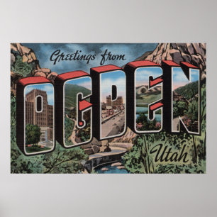 Póster Ogden, UtahEscenas de letras grandesOgden, UT 2