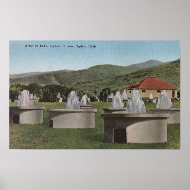 Póster Ogden, UtahView of Artesian ParkOgden, Utah (Frente)