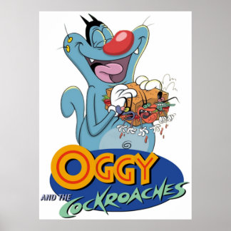 Póster Oggy y las cucarachas