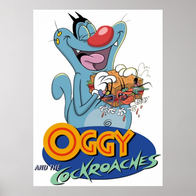 Póster Oggy y las cucarachas (Frente)