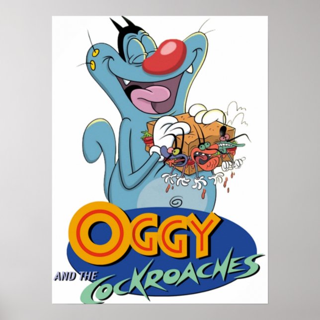 Póster Oggy y las cucarachas (Frente)
