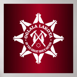 Póster Oglala Lakota