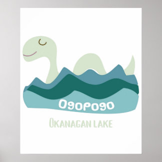 Póster Ogopogo, el Monstruo del Lago Okanagan