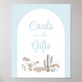 Póster Oh Baby Cowboy Baby Shower Cards & Gifts Sign