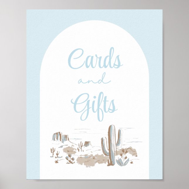 Póster Oh Baby Cowboy Baby Shower Cards & Gifts Sign (Frente)