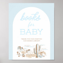 Póster Oh Baby Cowboy Shower Books for Baby 