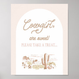 Póster Oh Baby Cowgirl Shower Rope Favor