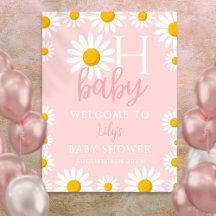 Oh Baby Daisy Letrero de Bienvenida para Baby Show