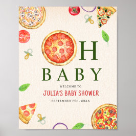 Póster Oh Baby Pizza + Pacificadores Baby Shower