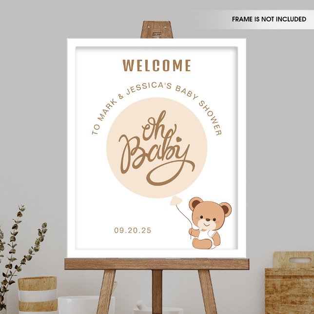 Póster Oh Baby - Poster de bienvenida de Baby Shower - Gl (Subido por el creador)
