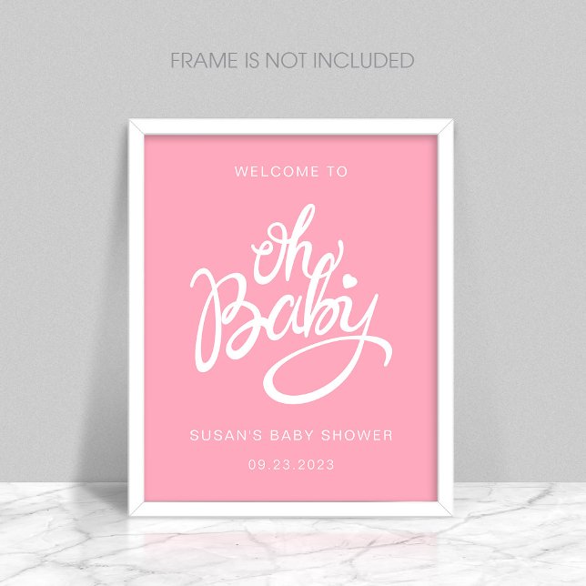 Póster Oh Baby - Poster de bienvenida de Baby Shower - Ro (Subido por el creador)