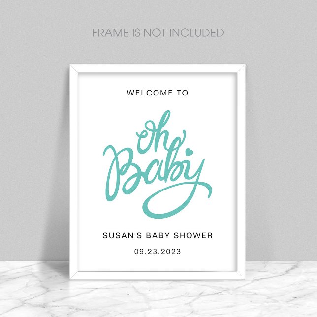 Póster Oh Baby - Poster de bienvenida de Baby Shower - Tu (Subido por el creador)
