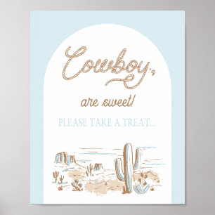 Póster Oh Baby Vaquero Favor de Cuerda para Ducha