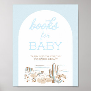 Póster Oh Baby Vaquero Libros para regalos de bebé