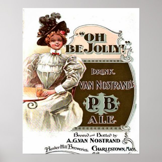 Póster Oh Be Jolly, Bebe Van Nostrand P.B. Ale (Frente)