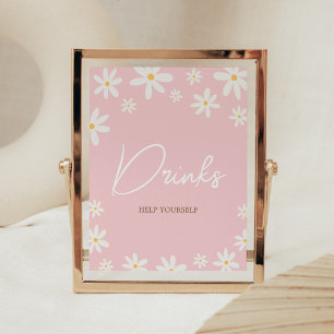 Póster Oh Bebé Boho Daisy Baby Shower Bebe