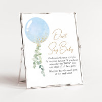 Oh Boy Balloon Baby Shower no diga bebé