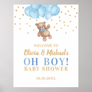 Póster Oh Boy Fiesta Baby Shower Bienvenida Poster