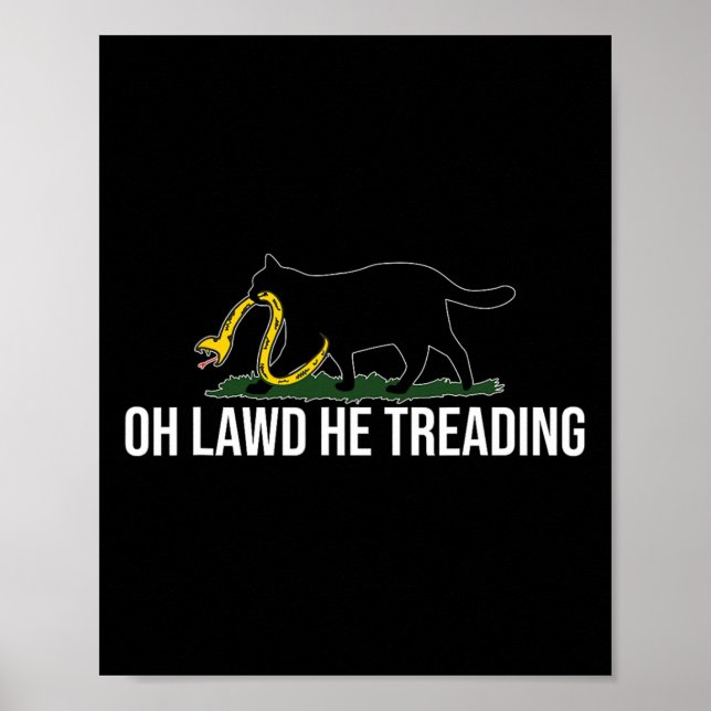 Póster Oh Césped, él estará enseñando a la mujer de gatos (Frente)