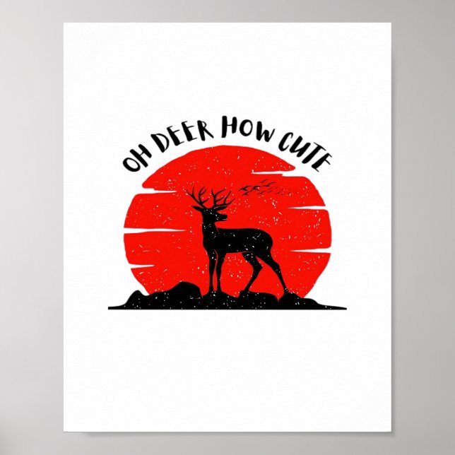 Póster Oh Ciervo Estilo Lindo  (Frente)
