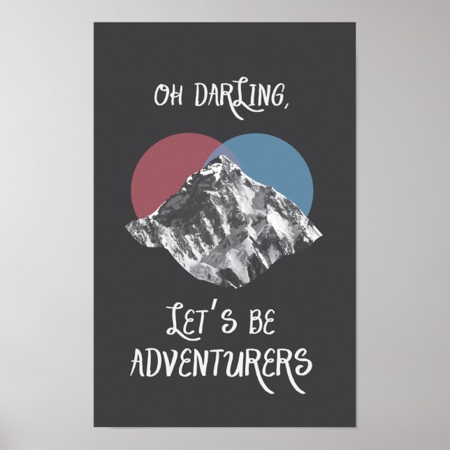 Póster Oh Darling Let's Be Adventurers Poster Indie (Frente)